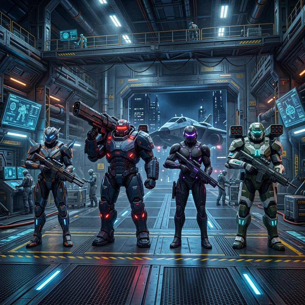 Exo Suit Lineup
